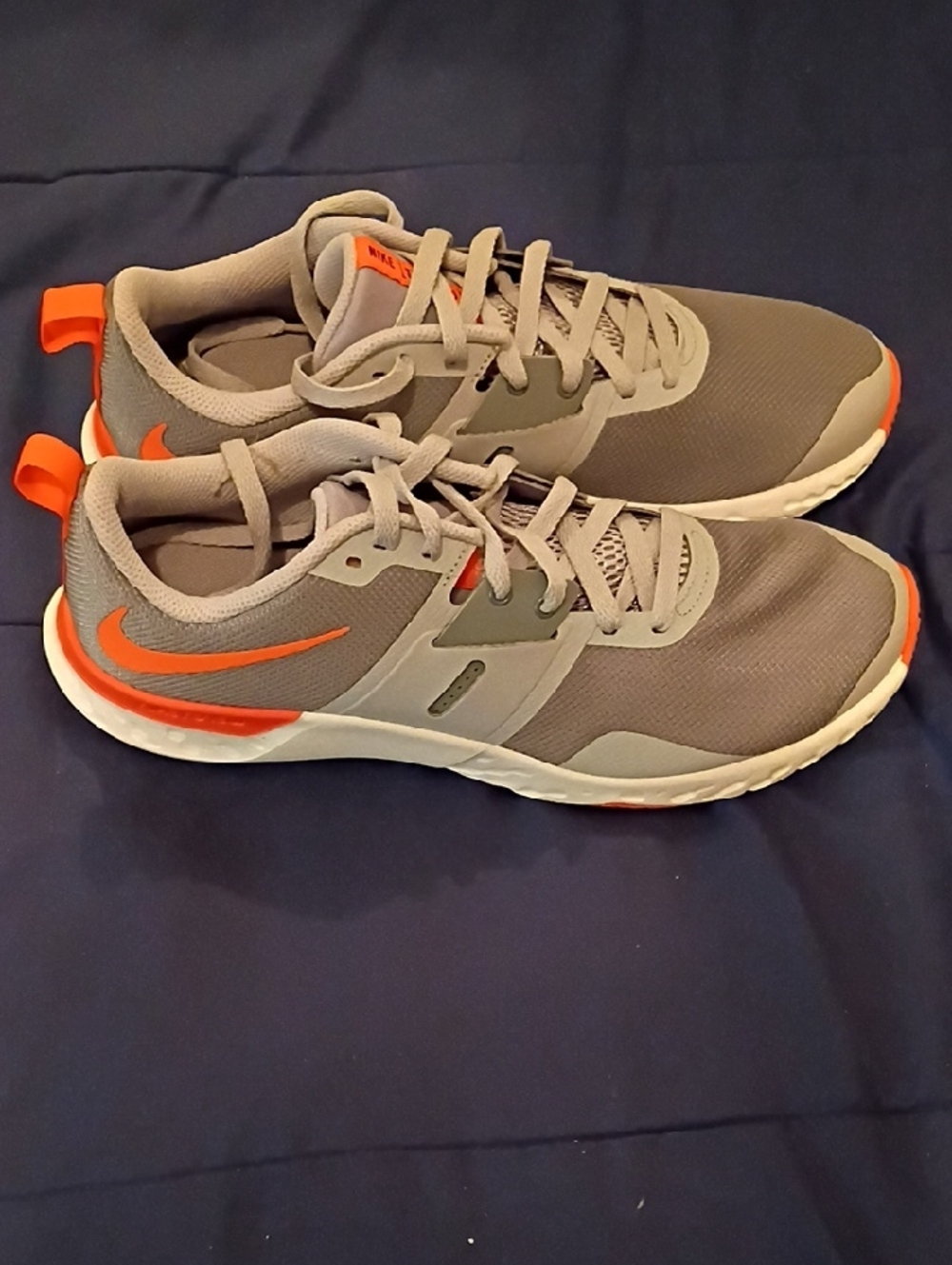 Nike Renew Retailation TR Gray with Orange Accents Men's Size 11.5